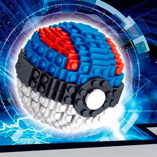 Конструктор Покемон Pokeball 234 детали Lele 39002 (синий)