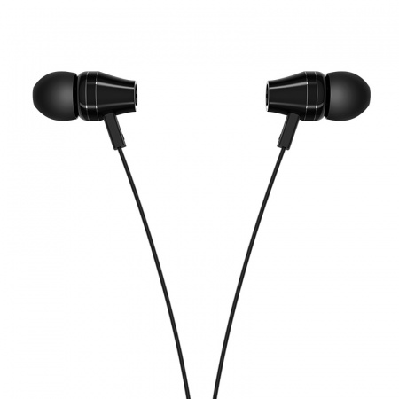 Проводные наушники BOROFONE BM38 Bright, Jack 3.5mm, 1.2 м, Черный, контроллер с микрофоном