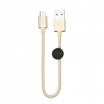 Кабель Hoco X35 Premium USB - micro USB, 0.25 м золотой