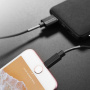 Кабель Borofone BX11 uJet, lightning, 1 м, черный