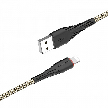 Кабель Borofone BX10, lightning, 1 м, черный