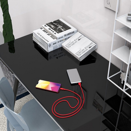 Кабель Borofone BX30 Silicone USB - micro USB, 1 м красный