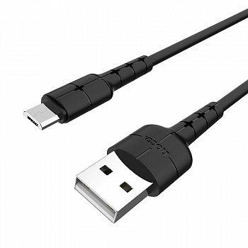 Кабель Hoco X30 USB - micro USB, 1.2 м черный