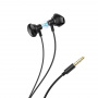 Проводные наушники HOCO M75 Belle, Jack 3.5mm, Черный, контроллер с микрофоном