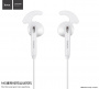 Проводные наушники HOCO M6 sport, Jack 3.5mm, 1.2 м, Белый, контроллер с микрофоном