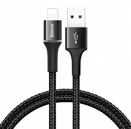Кабель Baseus CALGH-B01 QC 3.0, lightning, 1 м, Quick charge 3.0, черный