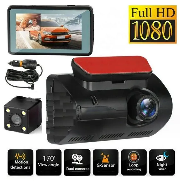 Автомобильный видеорегистратор Vehicle Blackbox DVR Dual Lens A68
