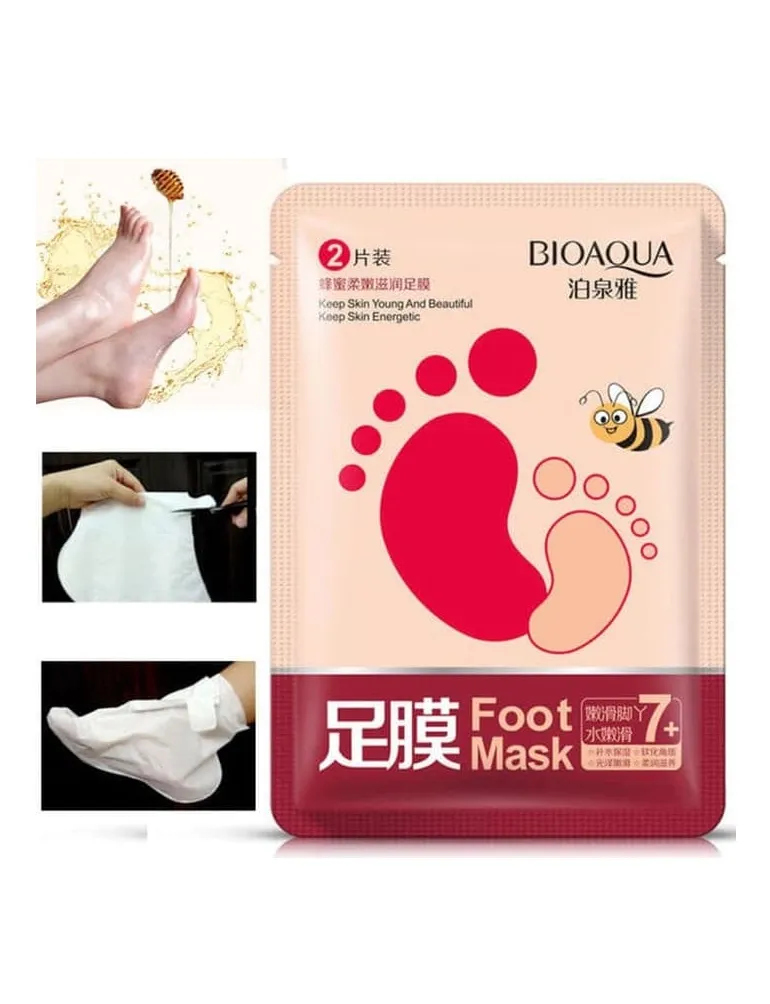 Маска для ног Bioaqua Honey Foot Mask