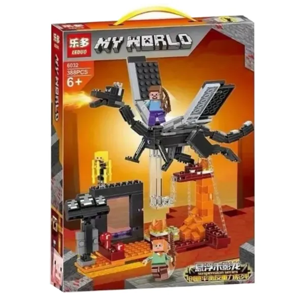 Конструктор Leduo My World 6032 Дракон Эндера 388 деталей