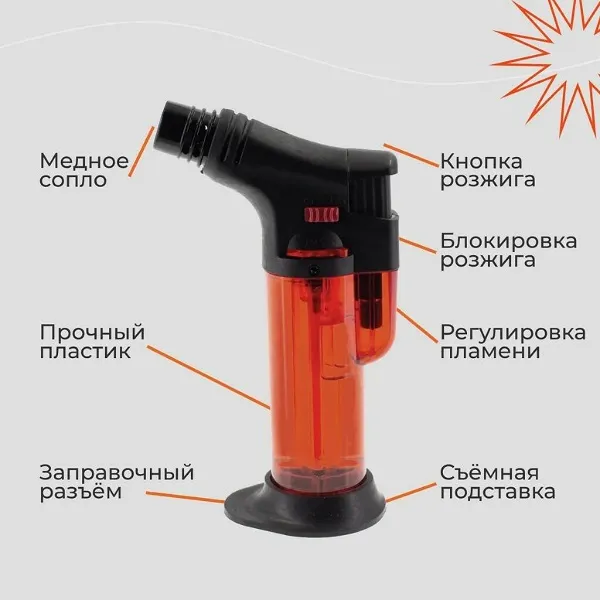 Портативная газовая горелка-зажигалка