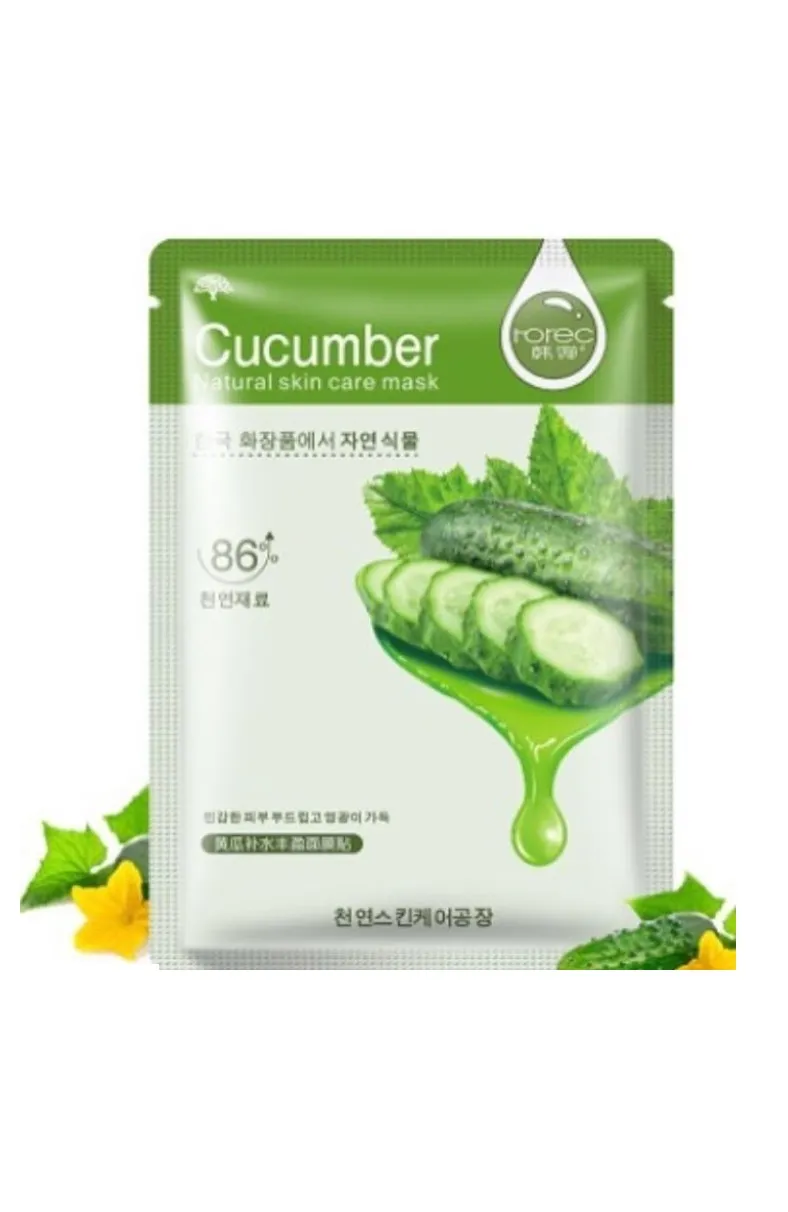 Тканевая маска с огурцом Nourish Bioaqva