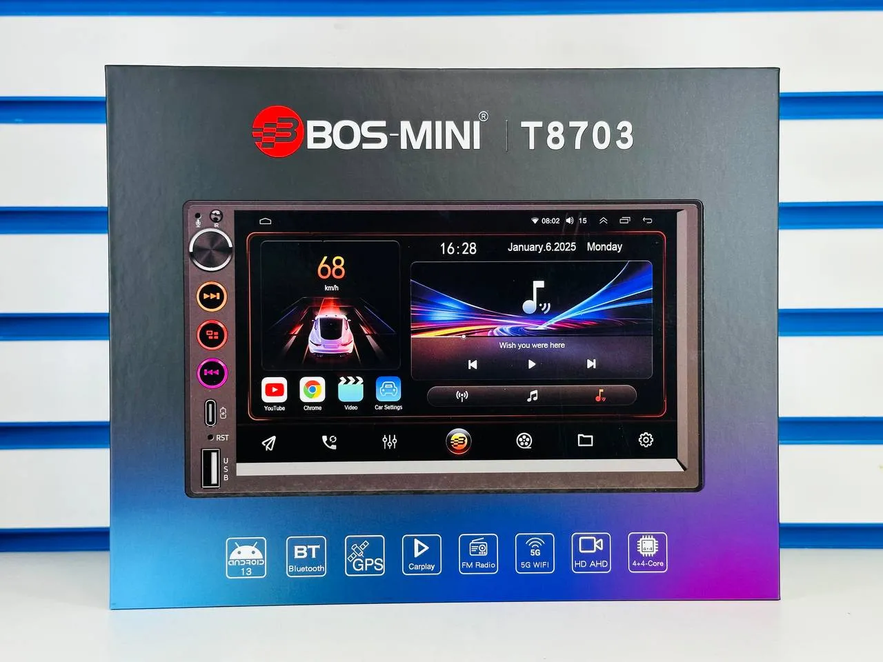 Автомагнитола BOS-MINI T8703 4G+32GB