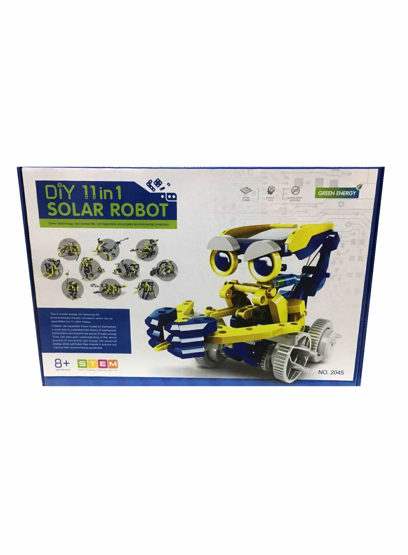 Конструктор на солнечных батареях Solar Robot 11 in 1